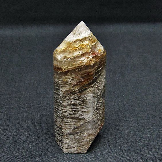 ガーデン水晶ファントム 六角柱[T577-4116]