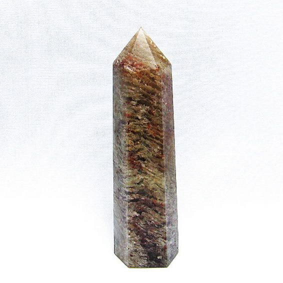 ガーデンクォーツ（庭園水晶）ファントム 六角柱[T577-4134]