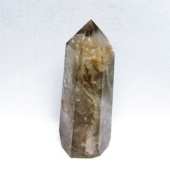 ガーデンクォーツ（庭園水晶）ファントム 六角柱[T577-4137]