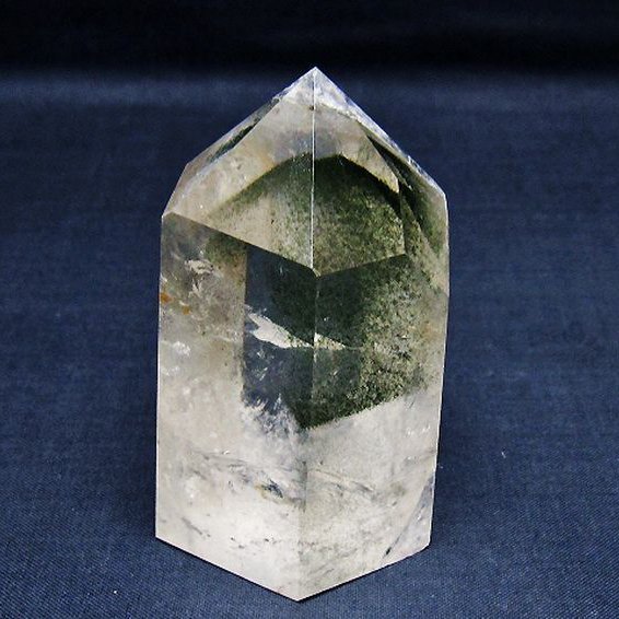 グリーンファントム水晶 六角柱[T577-4724]