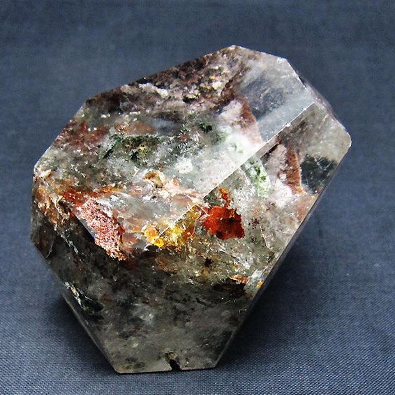 赤ガーデン水晶 原石 [t577-4848]