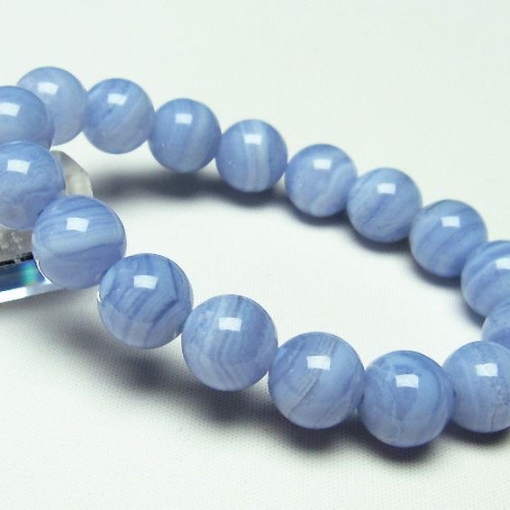 ブルーレースアゲート ブレスレット 12mm [T58-6843]