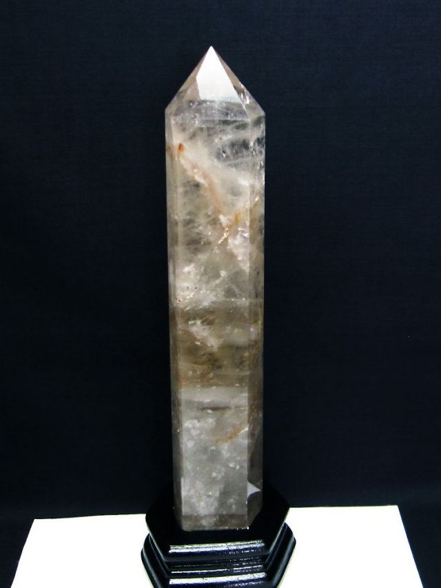 1.2Kg ライトニング水晶 六角柱 [t581-5571]