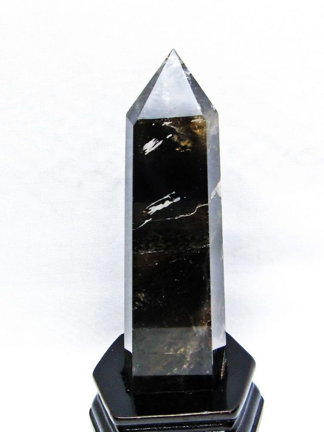 ライトニング水晶 六角柱 [t581-5687]