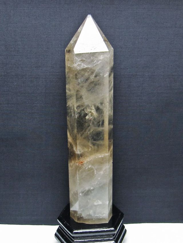 1.4Kg ライトニング水晶 六角柱 [t581-5993]