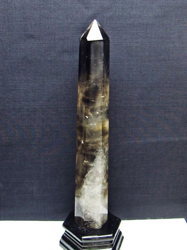 ライトニング水晶 六角柱 [t581-6122]