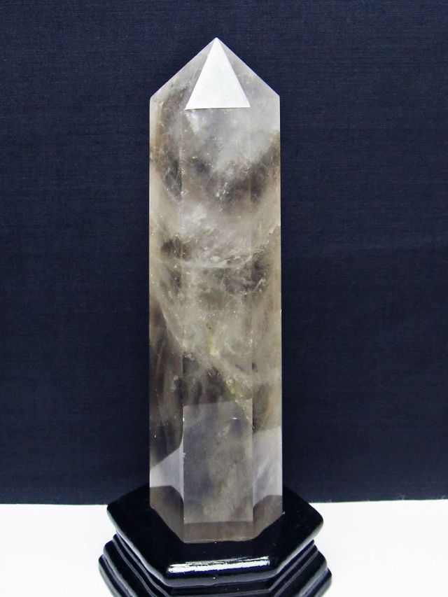 ライトニング水晶 六角柱 [t581-6130]