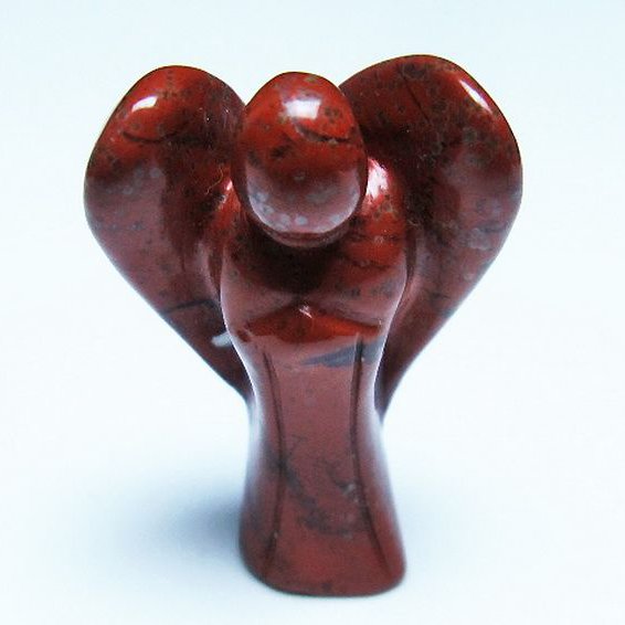 赤アゲート天使 置物[T585-2514]