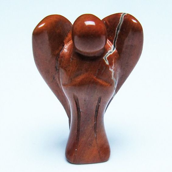 赤アゲート天使 置物[T585-2522]