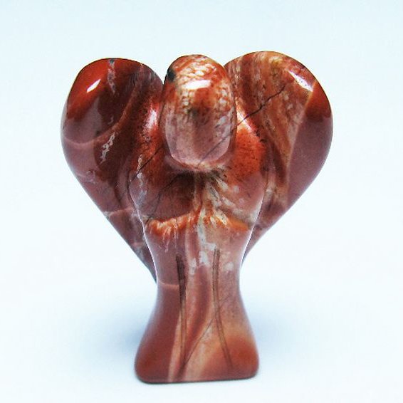 赤アゲート天使 置物[T585-2537]