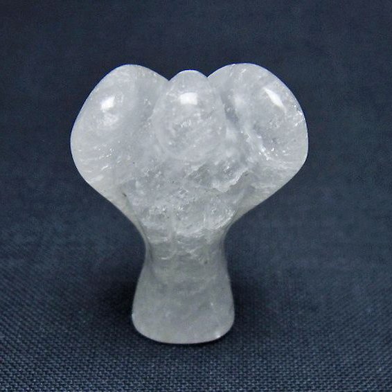 ヒマラヤ水晶天使 置物[t585-2589]