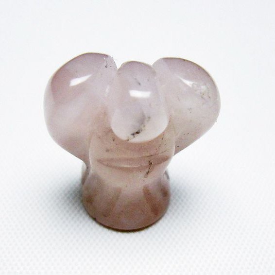 ローズクォーツ天使 置物 [t585-2640]