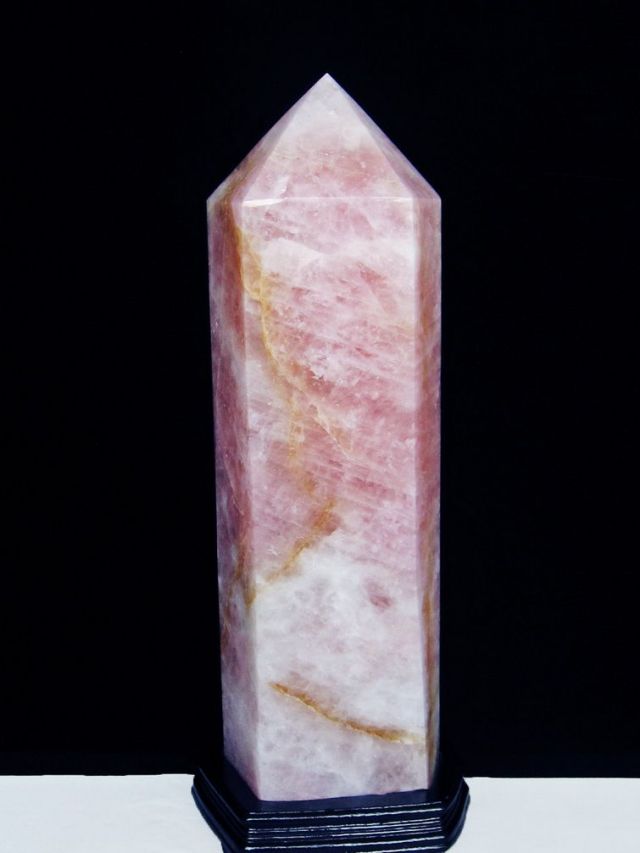 ★ご予約品 ご注文から3ヵ月後の発送予定 ty★ 25.3Kg ローズクォーツ 六角柱 同梱不可 [T59-1027]