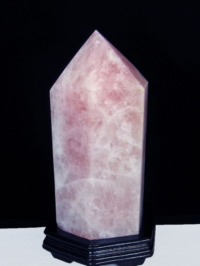 ★ご予約品 ご注文から3ヵ月後の発送予定 ty★ 14.4Kg ローズクォーツ 六角柱 同梱不可 [T59-1032]