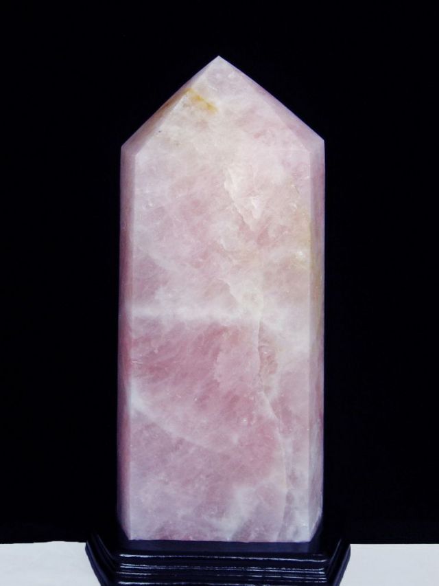 ★ご予約品 ご注文から3ヵ月後の発送予定 ty★ 11.4Kg ローズクォーツ 六角柱 同梱不可 [T59-1033]