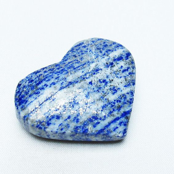 ラピスラズリ ハート 置物[T593-1008]