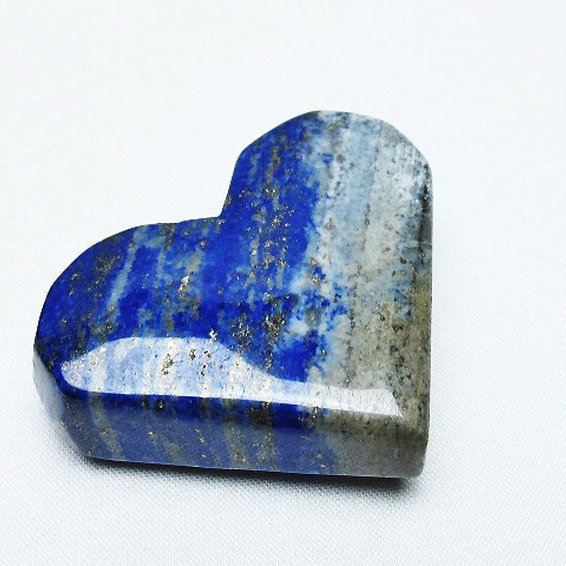 ラピスラズリ ハート 置物[T593-1402]
