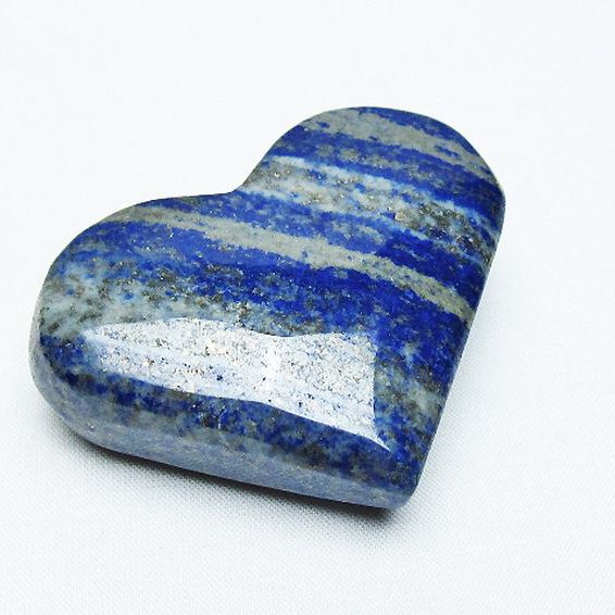 ラピスラズリ ハート 置物[T593-1414]