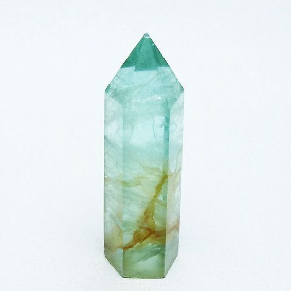 082793  天然フローライト六角柱 082793 天然フローライト六角柱