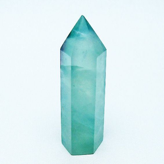 フローライト 六角柱 [t594-3462]