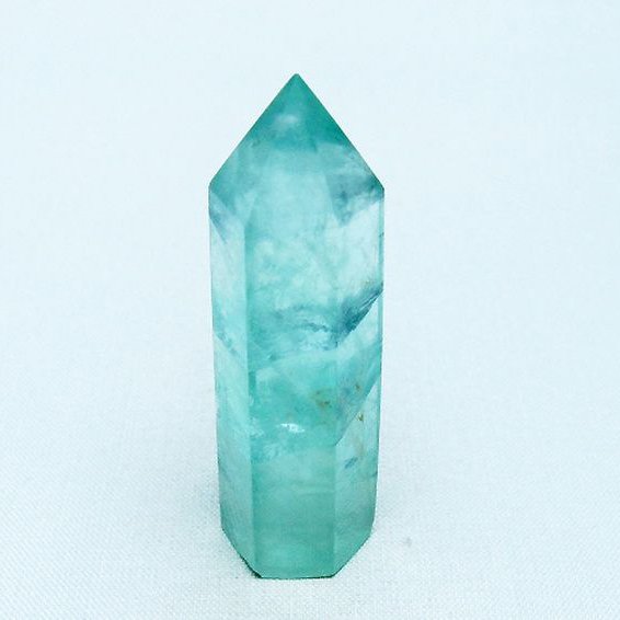 フローライト 六角柱 [t594-3507]