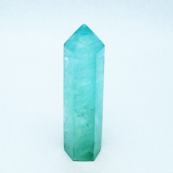 フローライト 六角柱 [t594-3530]