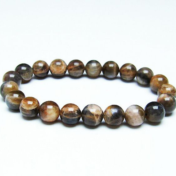 オレンジムーンストーン  ブレスレット 9mm [T597-3516]