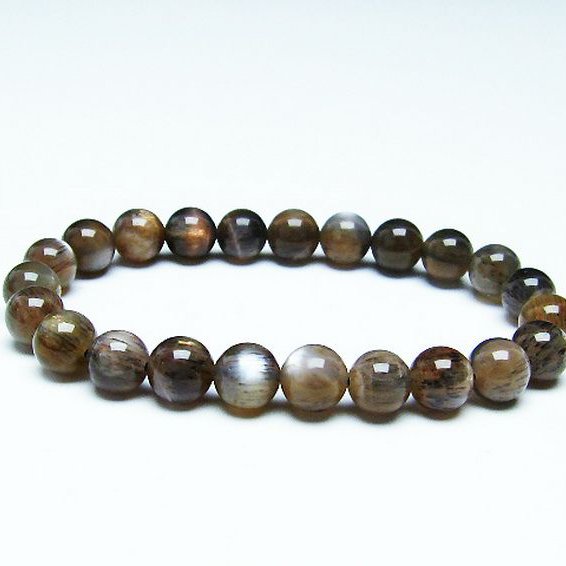 オレンジムーンストーン  ブレスレット 8mm [T597-3577]