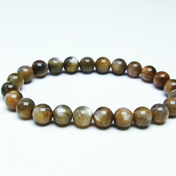 オレンジムーンストーン  ブレスレット 8mm [T597-3702]