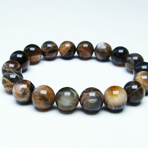 オレンジムーンストーン  ブレスレット 11mm [T597-3732]