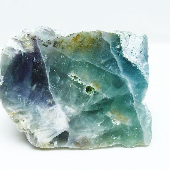 1.1Kg エンジェルフェザー フローライト 原石[t599-2726]