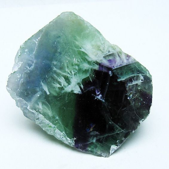 エンジェルフェザー フローライト 原石 [t599-2866]