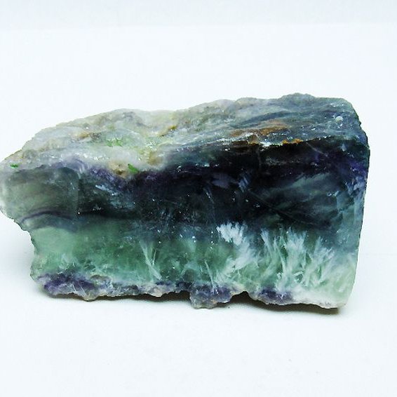 エンジェルフェザー フローライト 原石 [t599-2867]