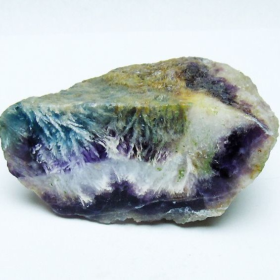 エンジェルフェザー フローライト 原石 [t599-2872]