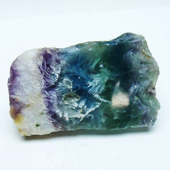 エンジェルフェザー フローライト 原石 [t599-2875]