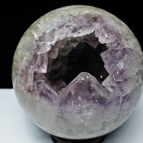 4.5Kg アメジスト笑口 丸玉 158mm [T602-1695]