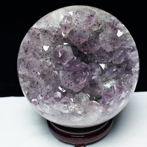 6.3Kg アメジスト笑口 丸玉 177mm [T602-1719]