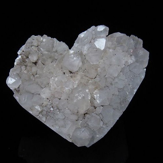 ファーデンクォーツ ハート 置物 [t602-1826]