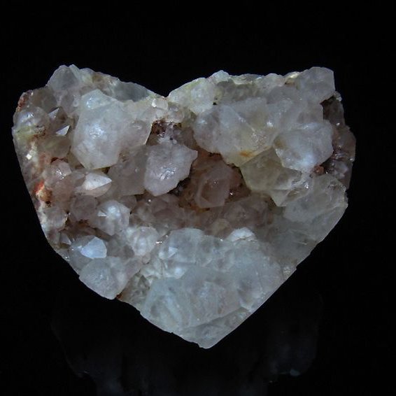 ファーデンクォーツ ハート 置物 [t602-1833]