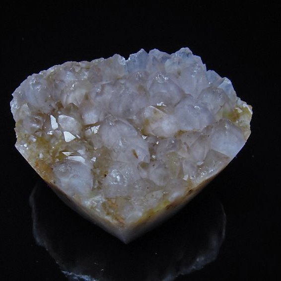 ファーデンクォーツ ハート 置物 [t602-1846]