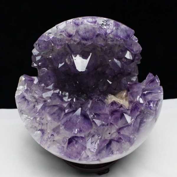 5.7Kg アメジスト笑口 丸玉 205mm [T602-1931]