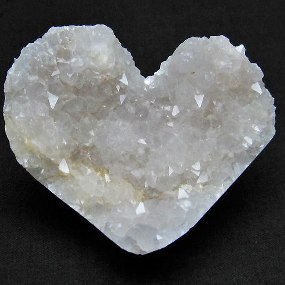 ファーデンクォーツ ハート 置物 [t602-1951]