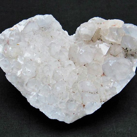 ファーデンクォーツ ハート 置物 [t602-1976]