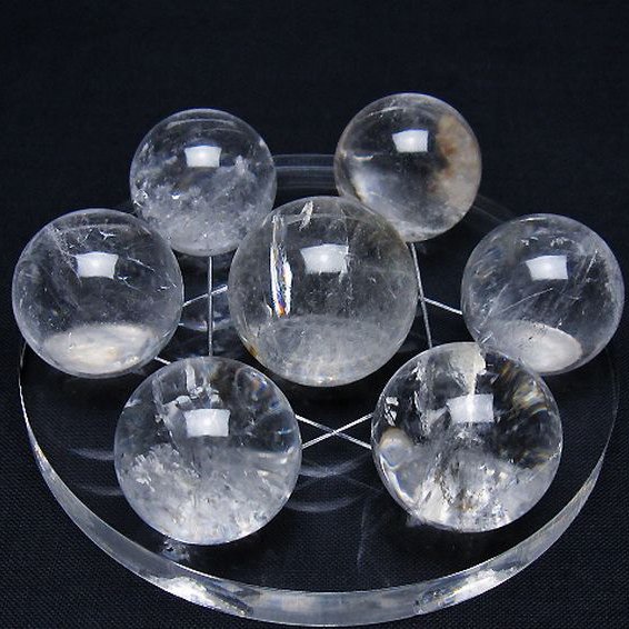 ヒマラヤ水晶 丸玉 七星陣 24mm [t602-2605]