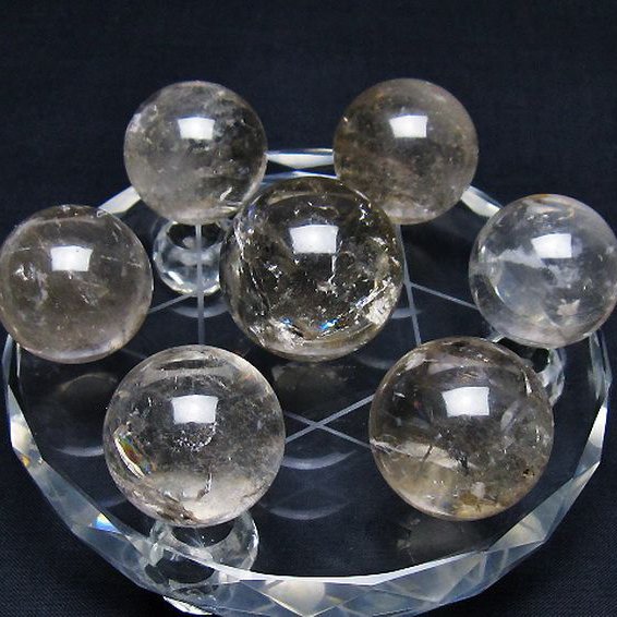ヒマラヤ水晶 丸玉 七星陣 29mm [T602-2696]