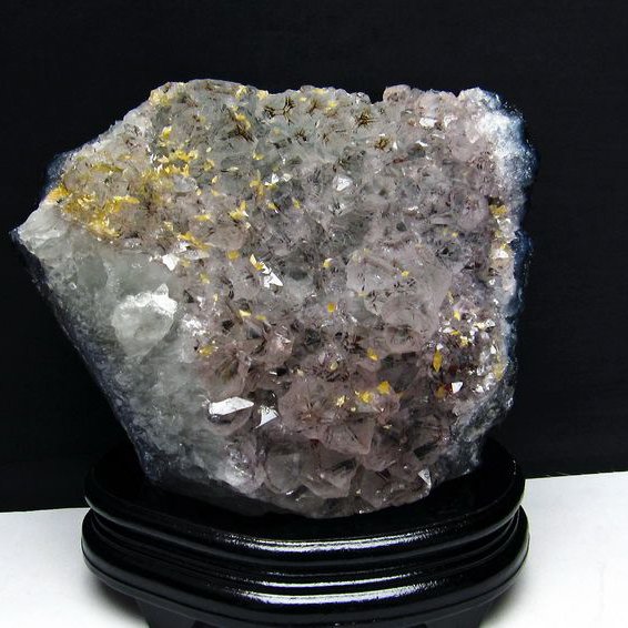 ブラジル産　アメジストクラスター 約14.54Kg 高さ台座込み約52cm 3.1Kg ブラジル産 アメジストクラスター 台座付き[t603-9107]