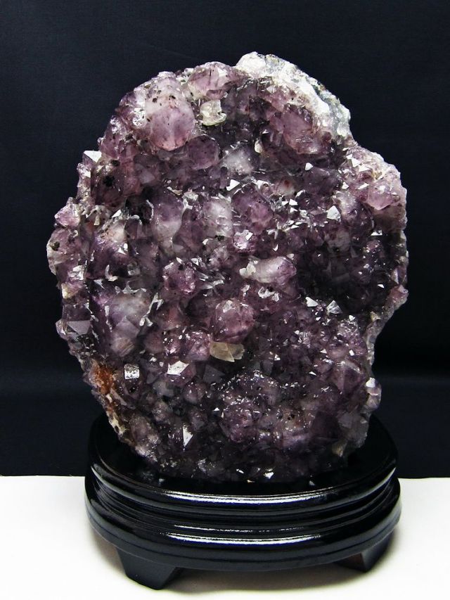 6.1Kg フラワーアメジスト カルサイト共生 クラスター [t603-9343]