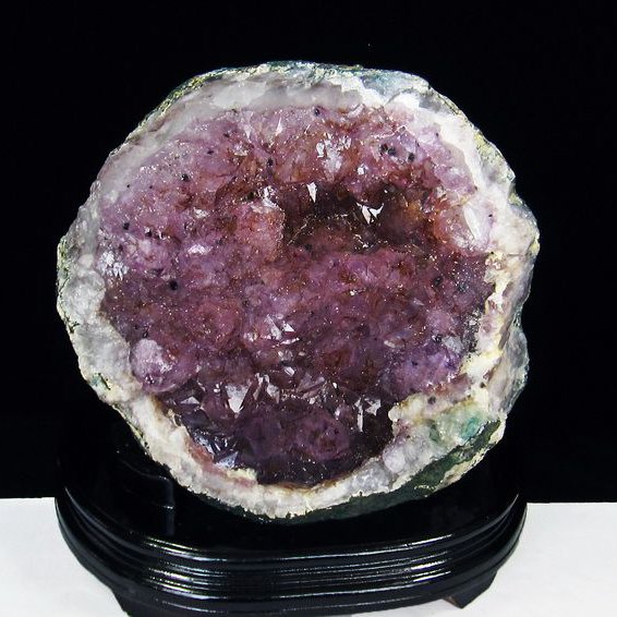 【セレクト品】ブラックアメジスト(クラスター) 1,196グラム 希少・トップクォリティ]インド/マハラシュトラ州産ブラックアメジスト