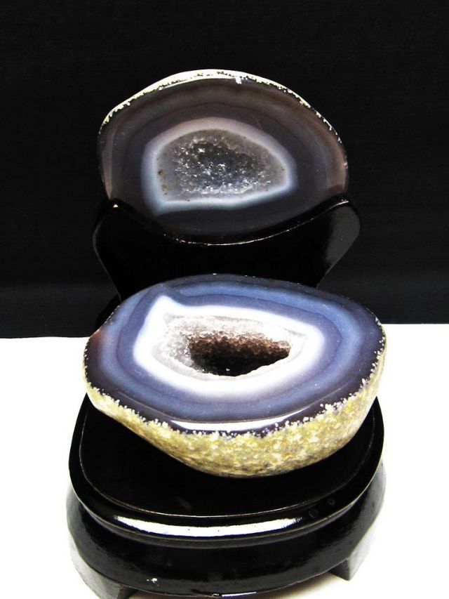 ペア水晶トレジャーメノウ[T604-7443]