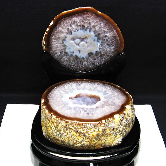 3Kg ペア水晶トレジャーメノウ[T604-7542]